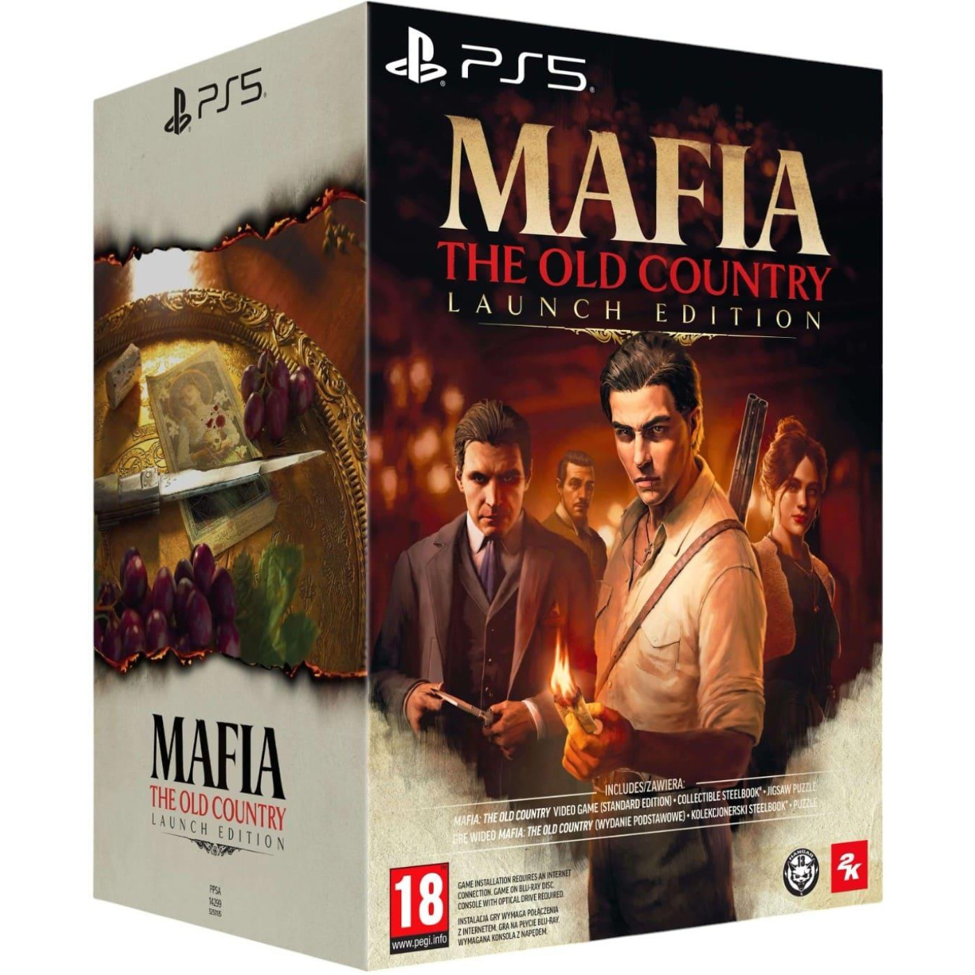 Гра PS5 Mafia: The Old Country Launch Pack (Puzzle + Steelbook) (5908305250289)