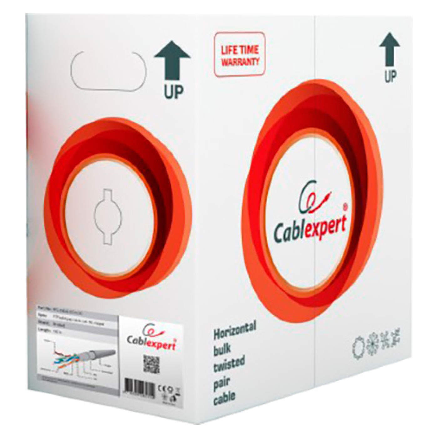 Кабель FTP 5e (бухта, 100м) Cablexpert FPC-5004E-SO/100C