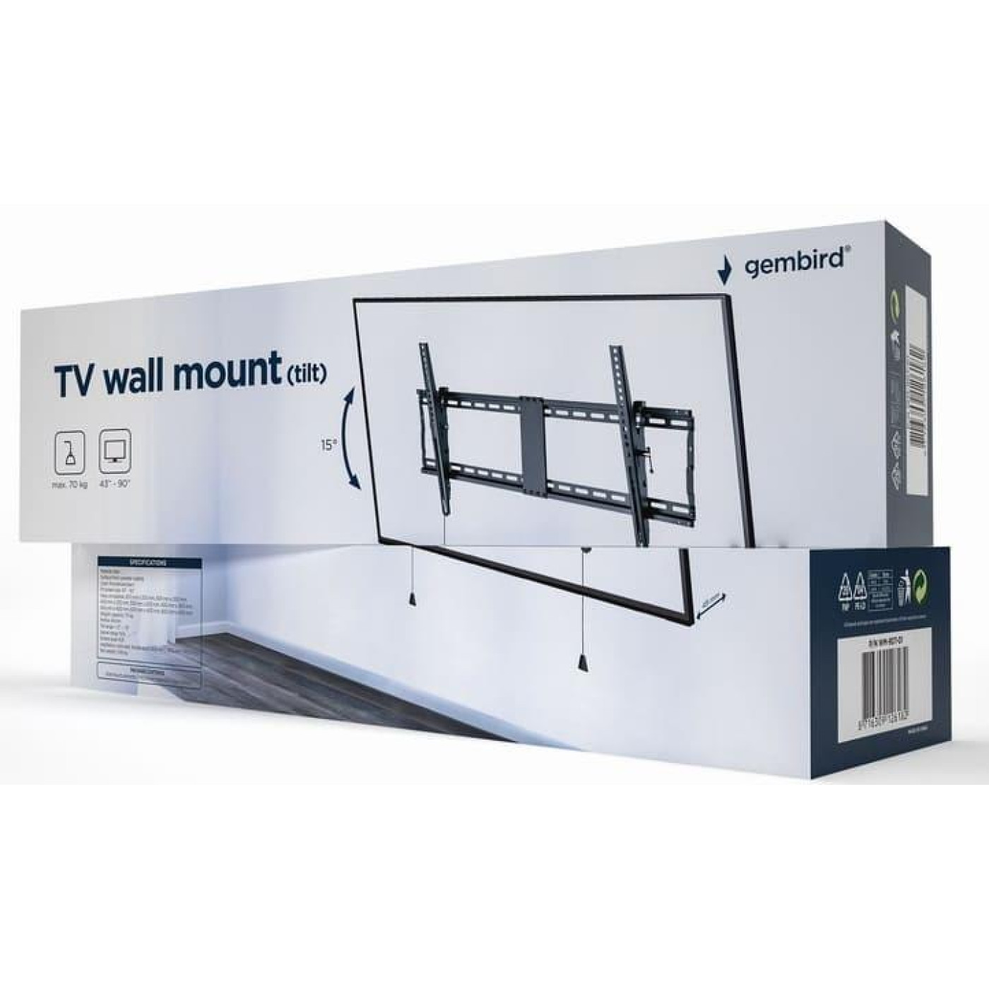 Кронштейн для монітора Gembird WM-90T-01