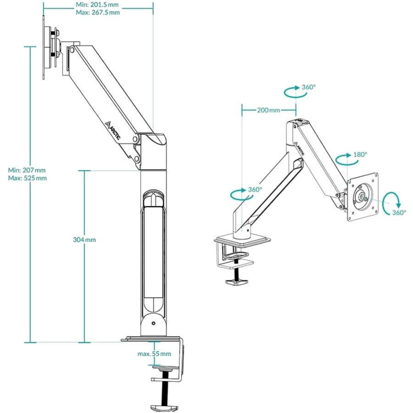 Кронштейн Arctic X1-3D AEMNT00062A