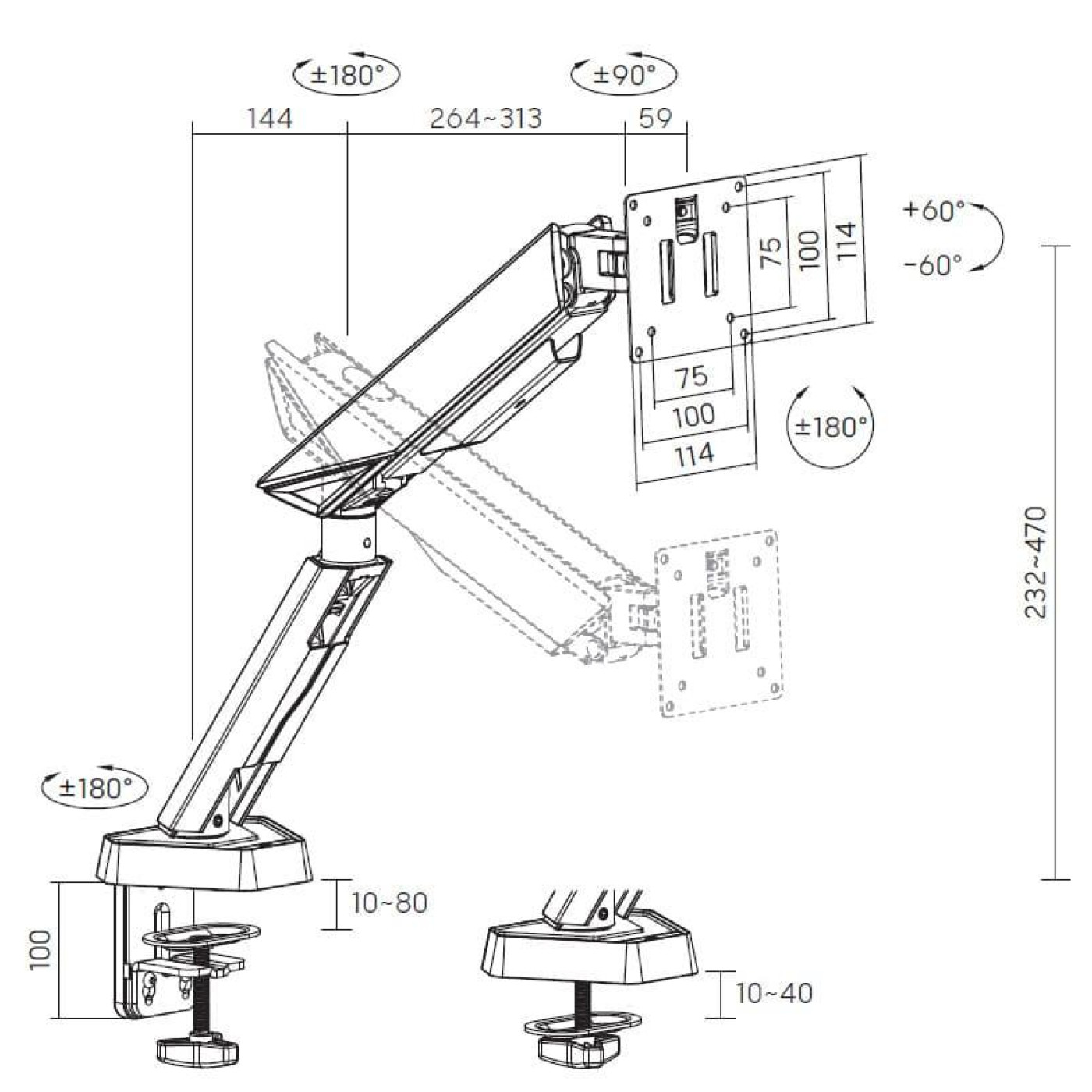Кронштейн GamePro MAG200W MAG200W