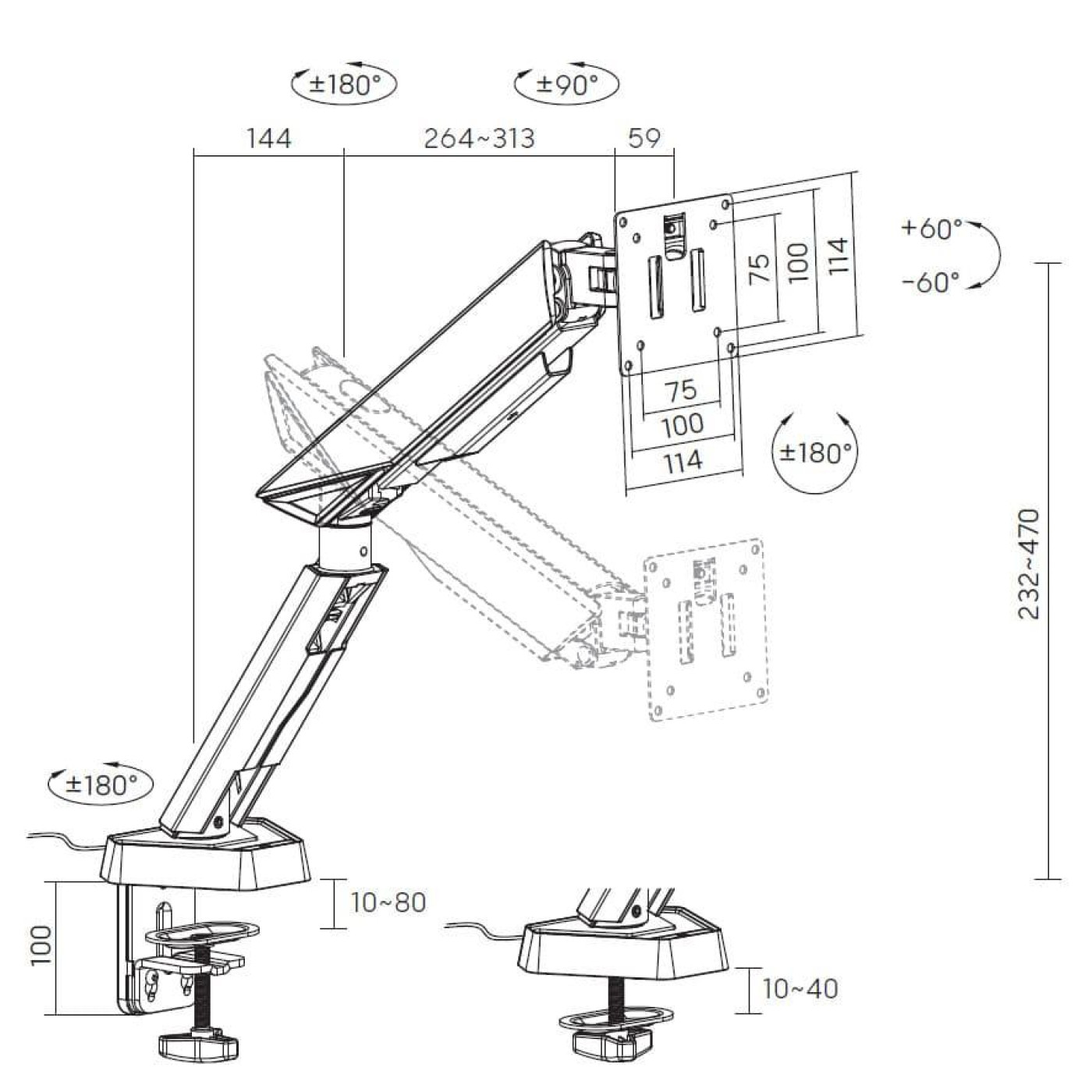 Кронштейн GamePro MAG201W MAG201W