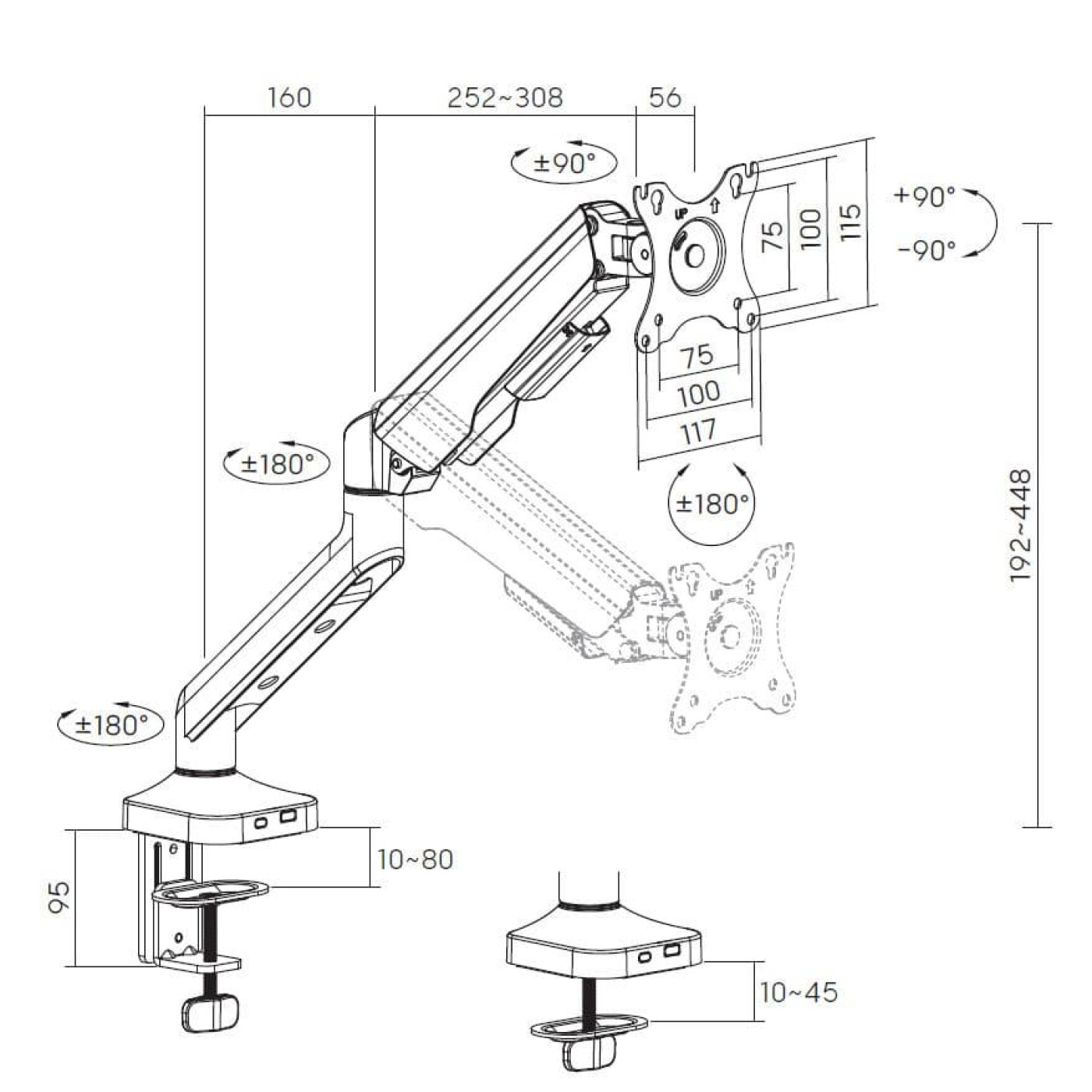 Кронштейн OfficePro MA441B MA441B