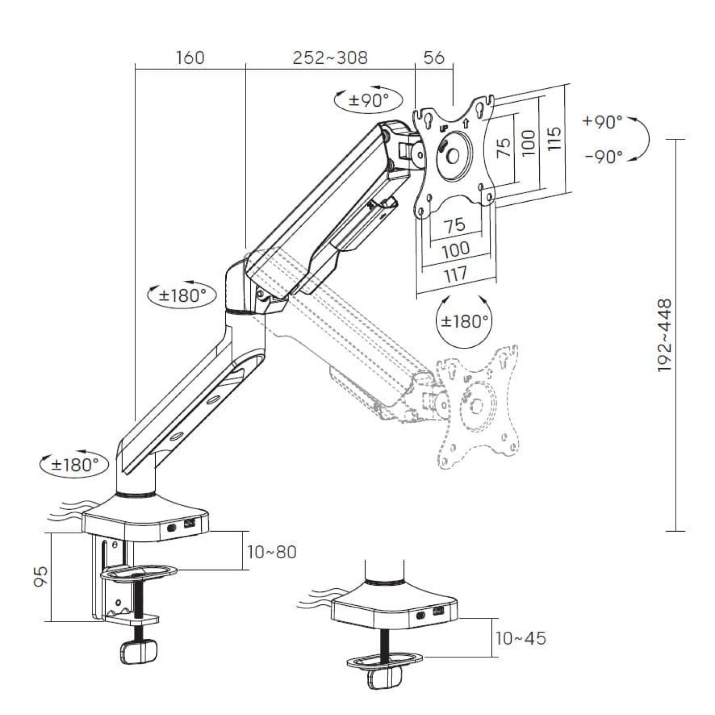 Кронштейн OfficePro MA451B MA451B