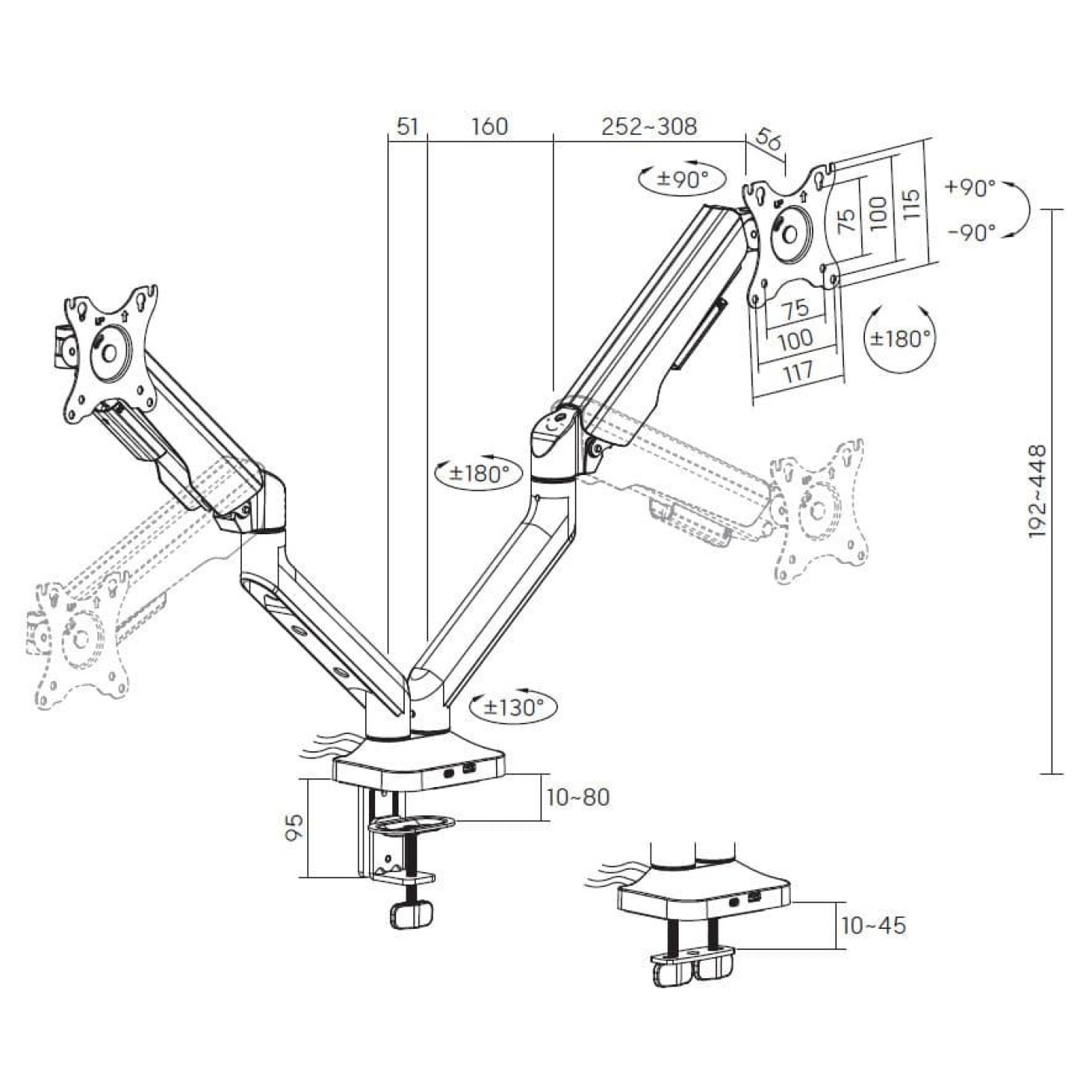 Кронштейн OfficePro MA452W MA452W