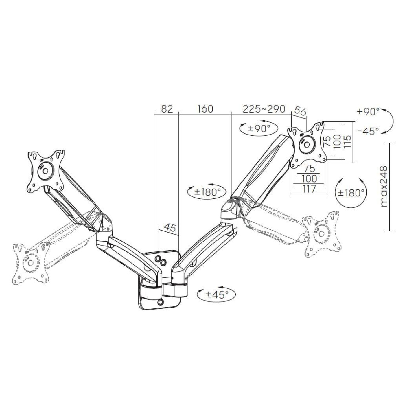 Кронштейн OfficePro MA312B MA312B