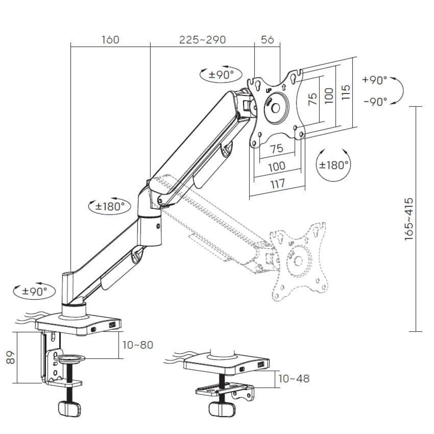 Кронштейн OfficePro MA511B MA511B