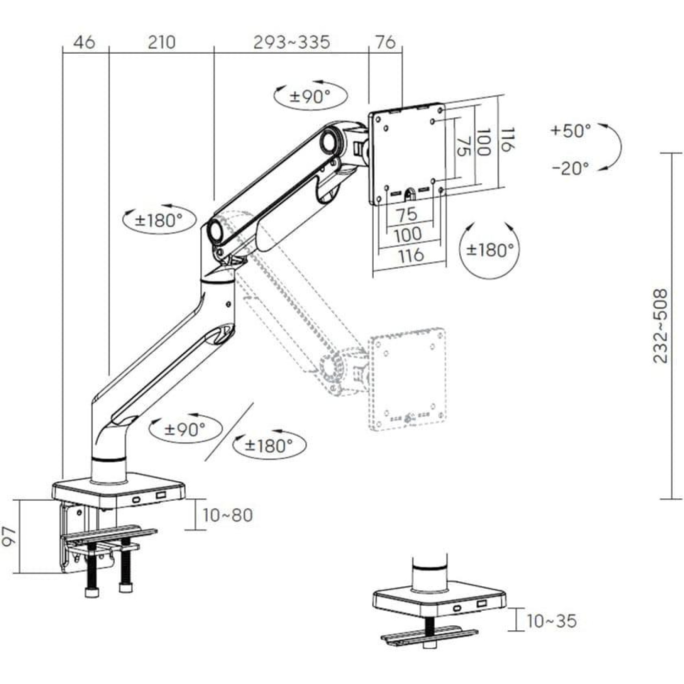 Кронштейн OfficePro MA712B MA712B