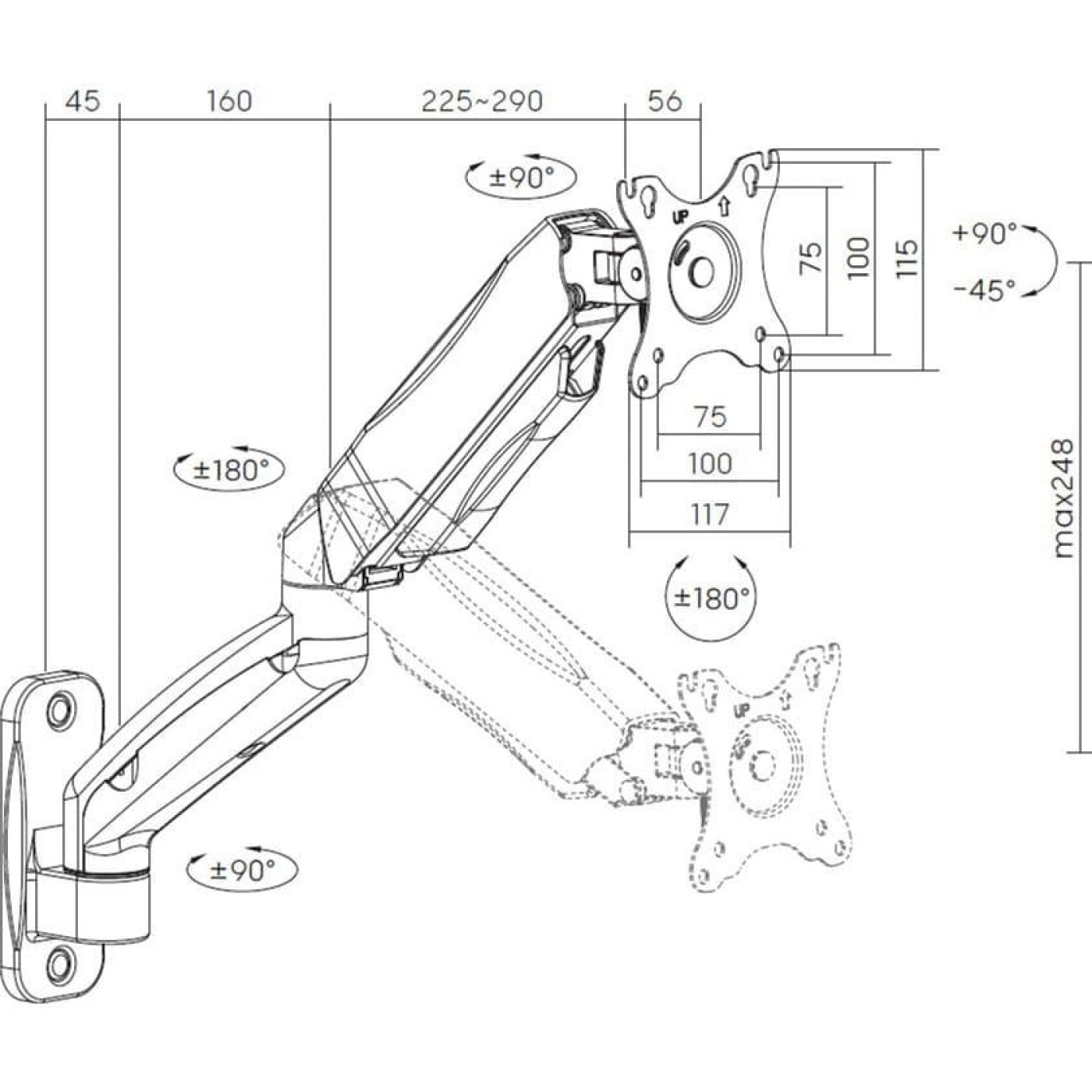 Кронштейн OfficePro MA310B MA310B