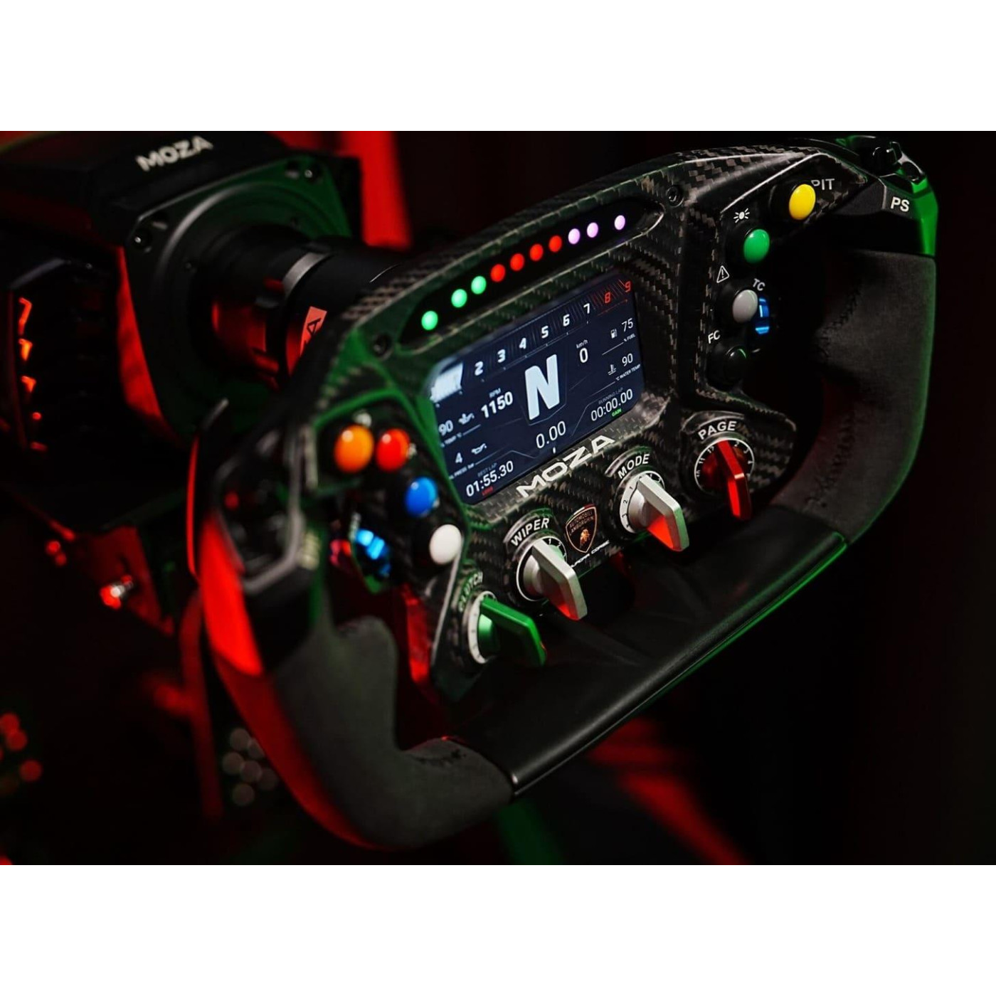 Руль MOZA Racing Lamborghini Essenza SCV12 Экран 4.3
