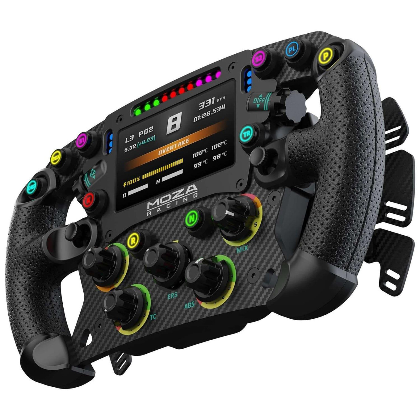 Руль MOZA Racing FSR V2 Formula for PC Экран 4.3