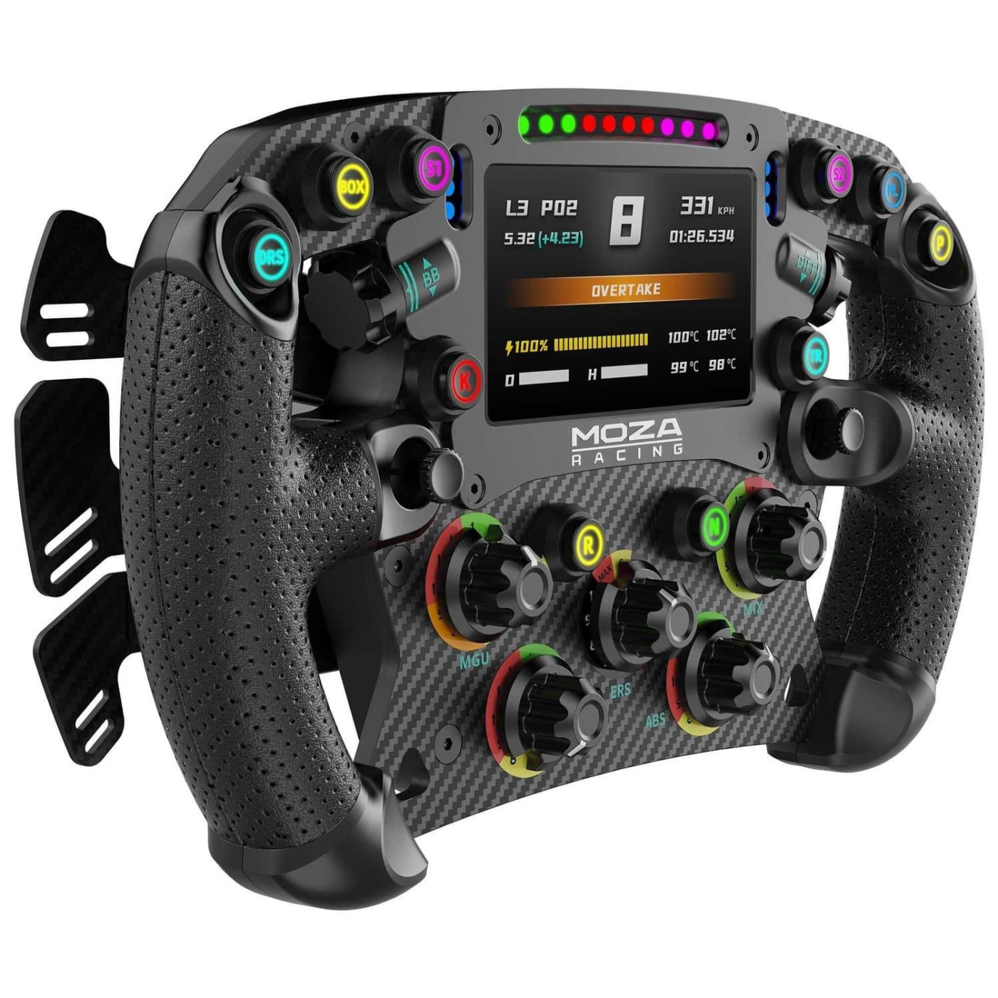 Руль MOZA Racing FSR V2 Formula for PC Экран 4.3