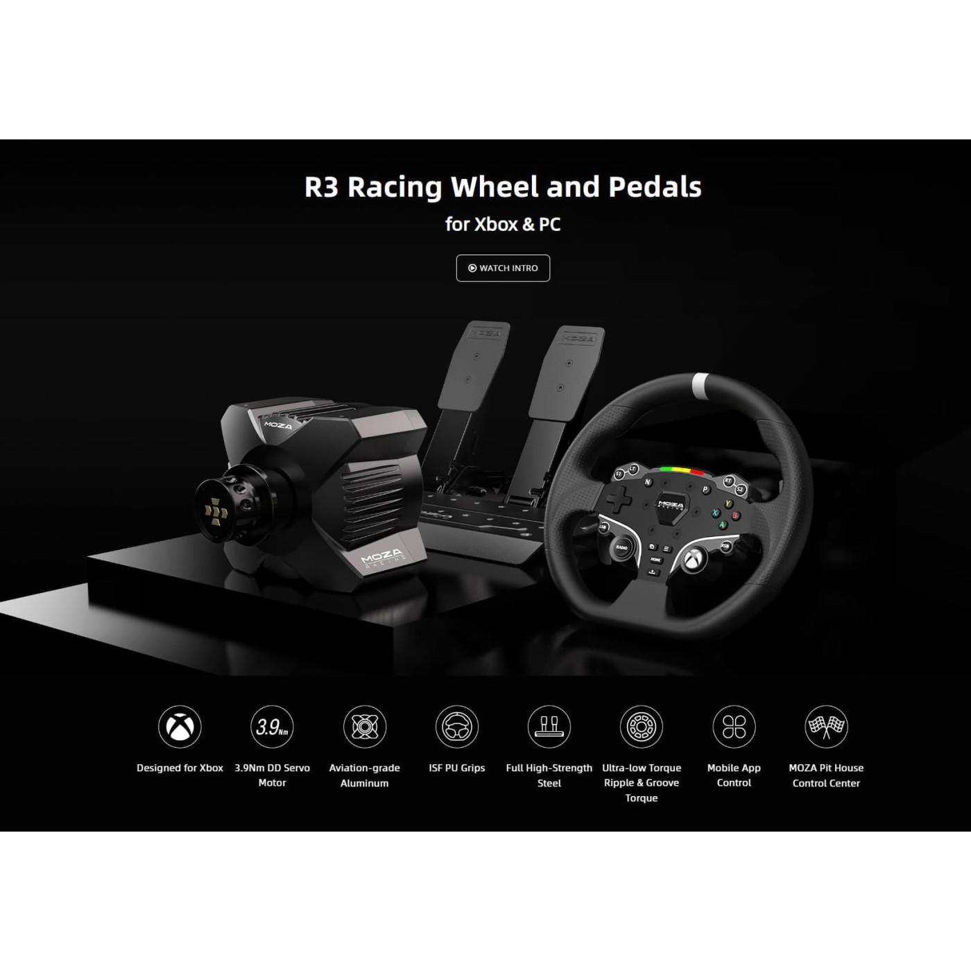Руль и педали MOZA R3 Racing Bundle for XBOX/PC SR-P Lite ESX