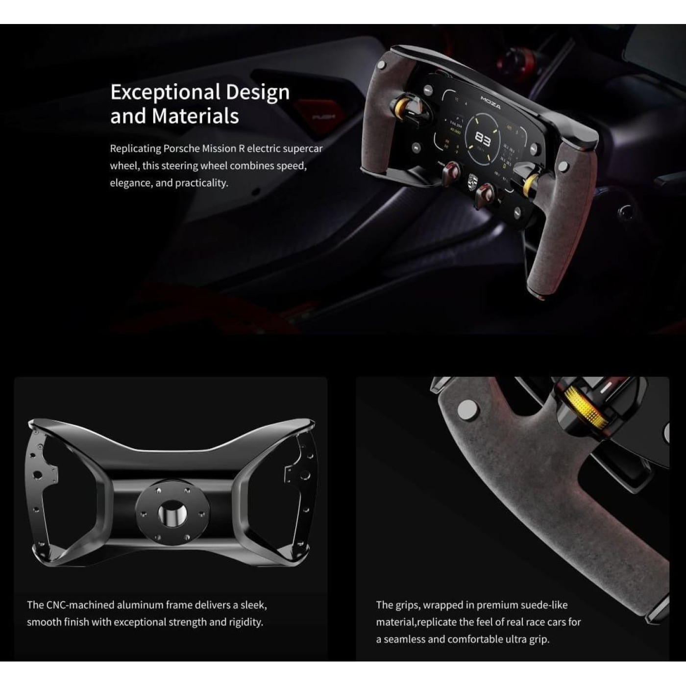 Руль MOZA Racing Porsche Mission R OLED  RGB