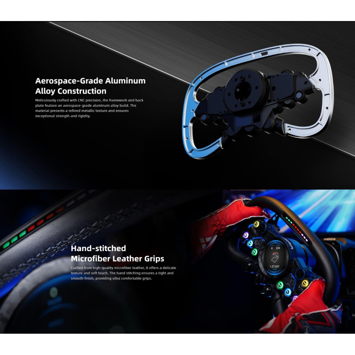 Руль MOZA Racing Vision GS Steering Экран 2.8