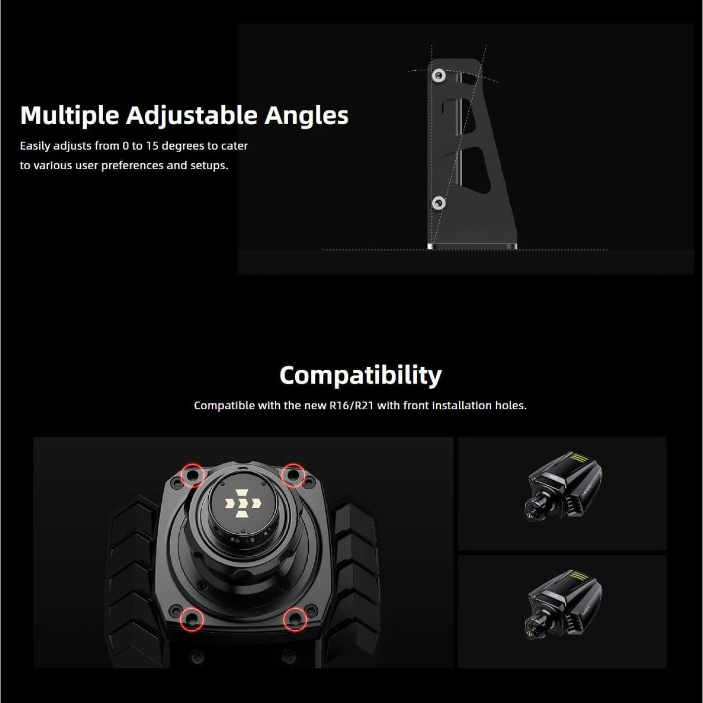 Кронштейн для установки рулевой базы MOZA Racing R9/R12/R16/R21