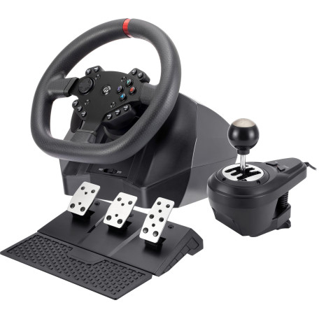 Кермо і педалі GamePro RW575PM з коробкою передач XBOX/PS4/PS3/PC/SWITCH