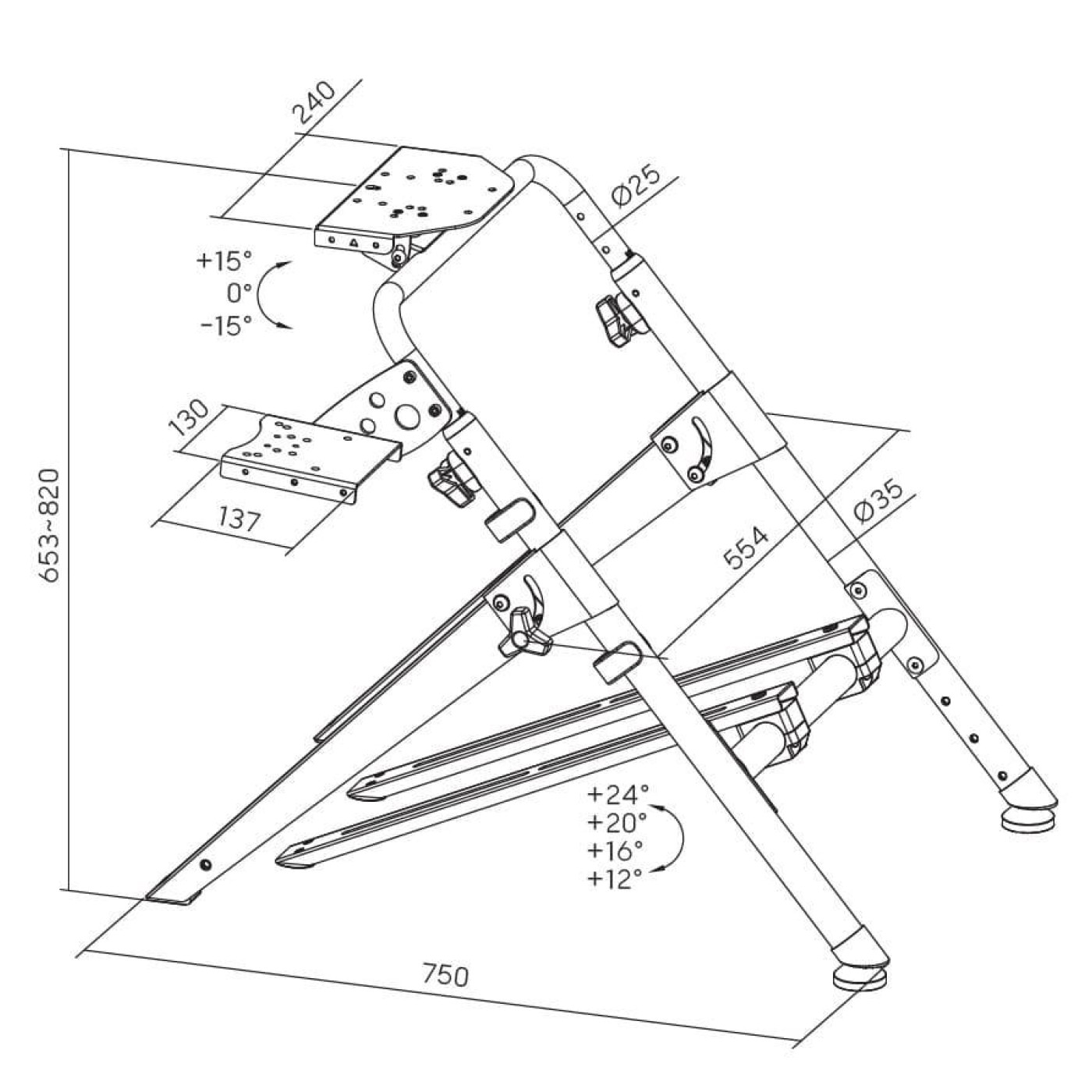 Крепление для руля-кокпит GamePro RS029