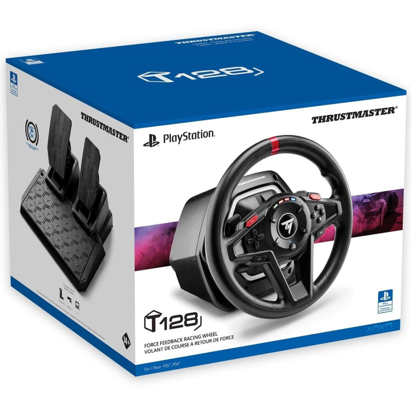 Кермо і педалі Thrustmaster T128-P, PC/PS4/PS3/PS5