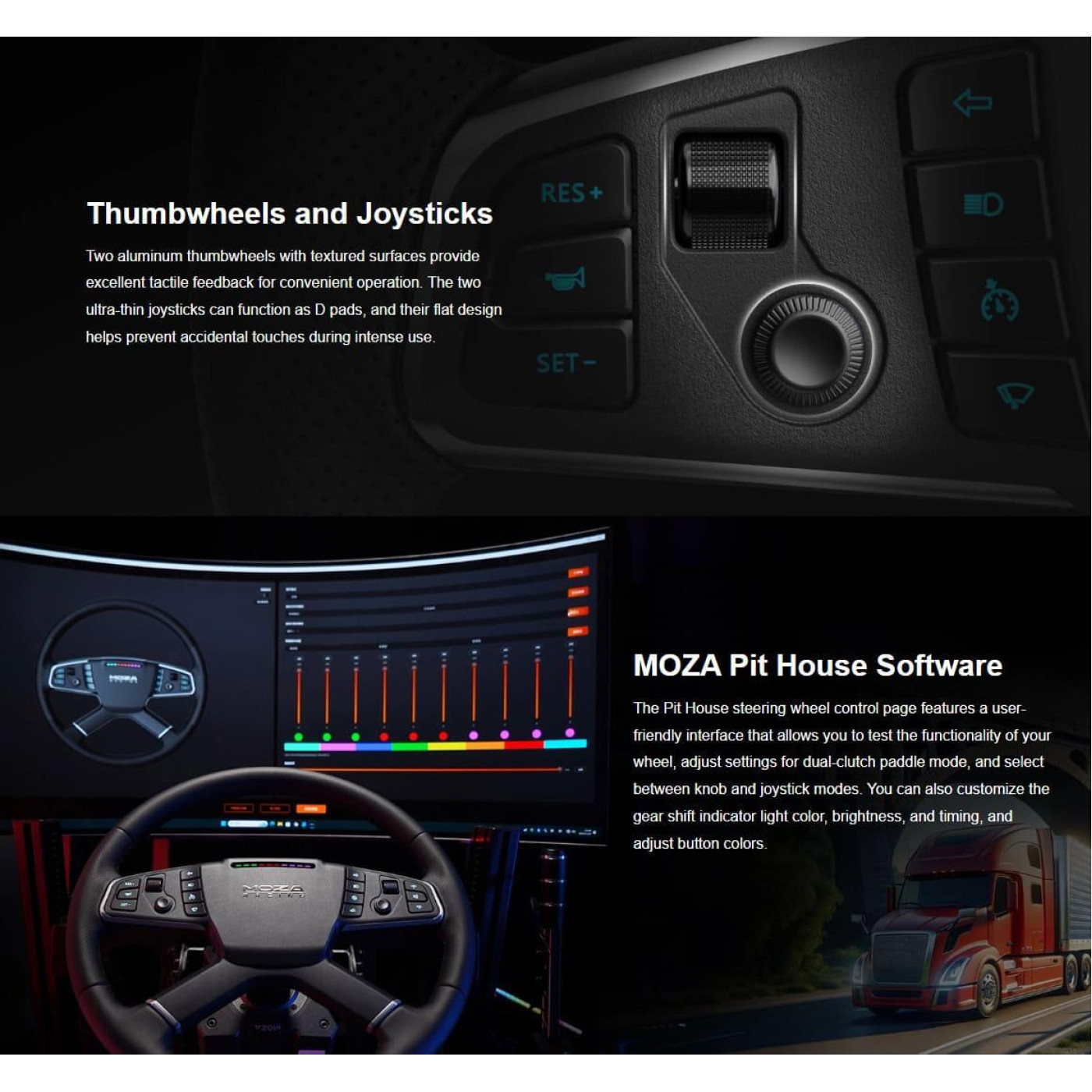 Руль и педали MOZA R5 Trucking Bundle for PC SR-PLite TSW