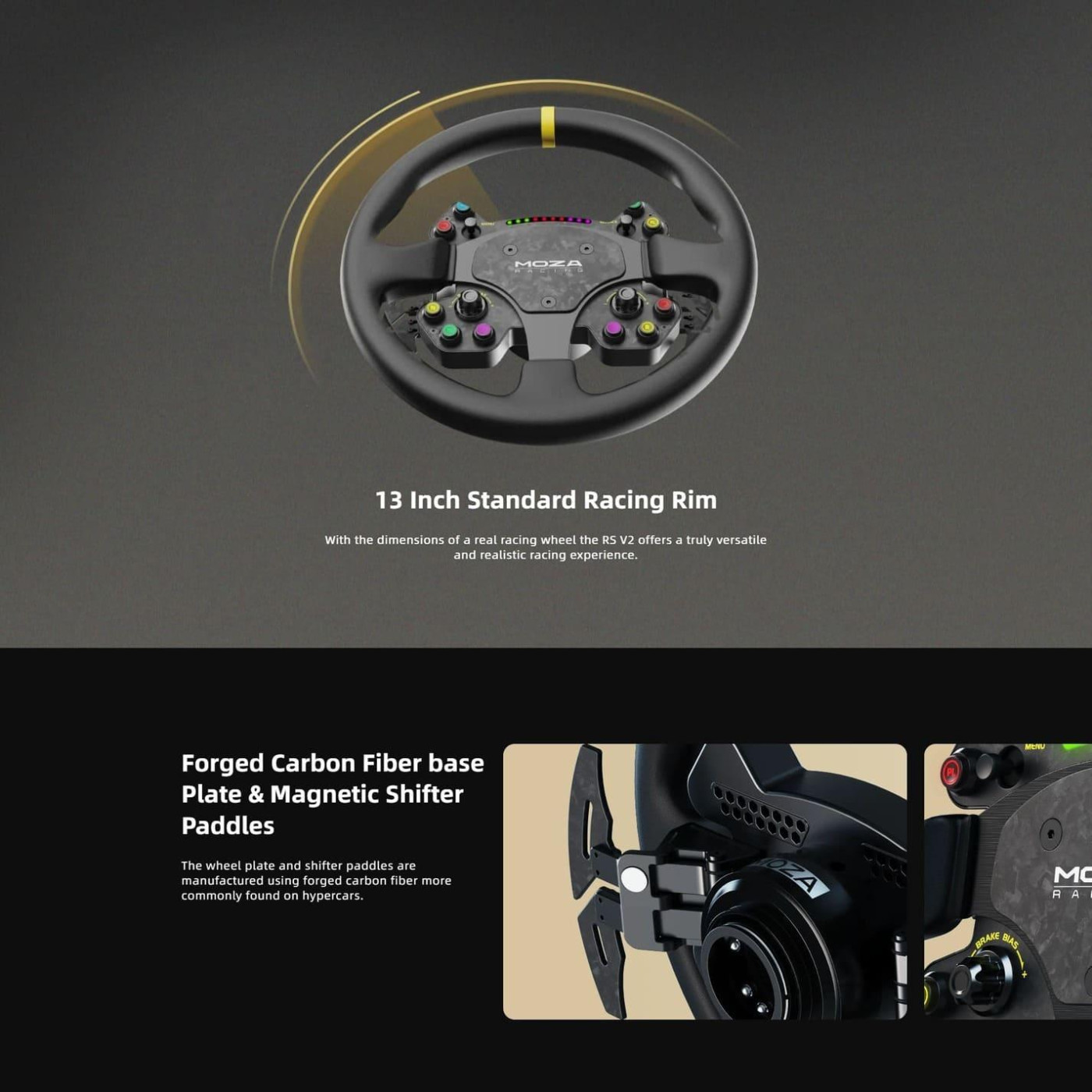 Руль MOZA Racing RS V2 Steering for PC RGB
