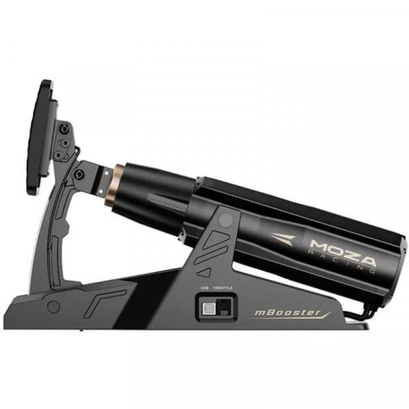 Комплект 2 педалей MOZA mBooster Active, с педалью акселератора CRP2, тензодатчик 200кг