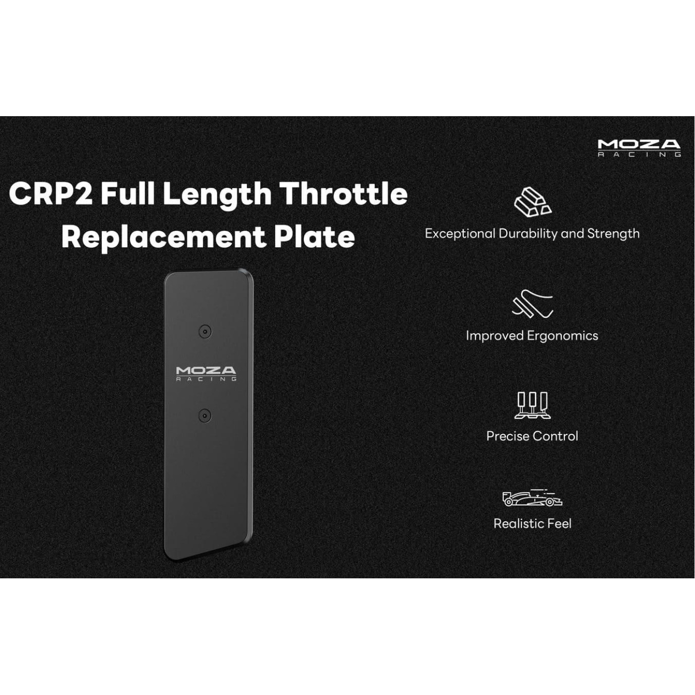 Пластина змінна для педалі газу MOZA CRP2 Long Throttle Plate