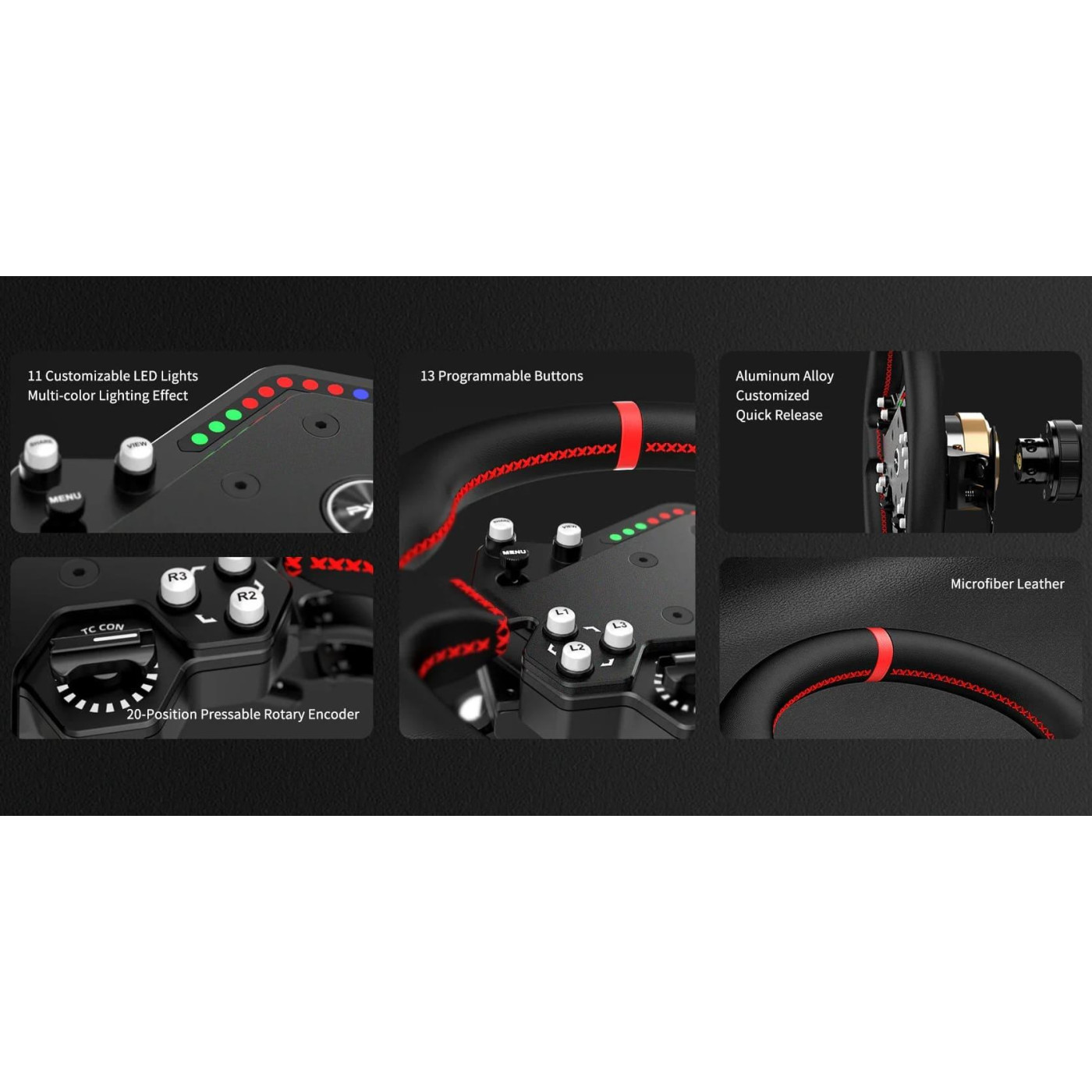 Руль PXN WDS R2 for PC RGB 30cм