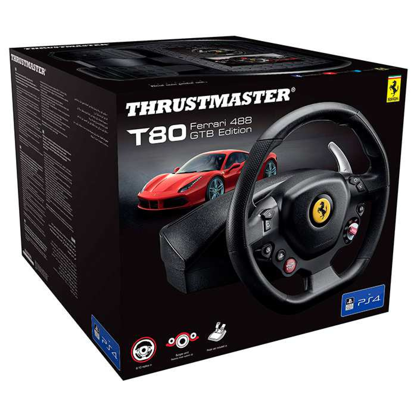Кермо і педалі Thrustmaster  для PC/PS4 T80 FERRARI 488 GTB EDITION