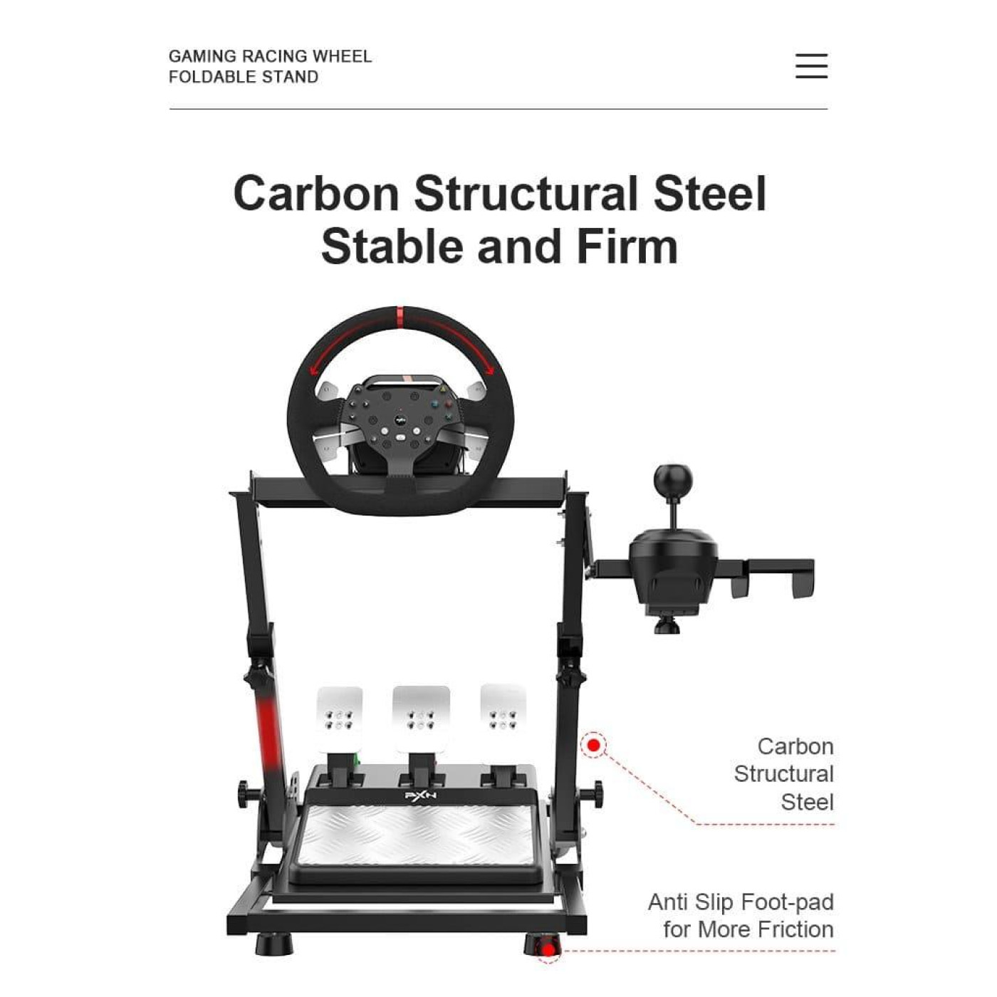 Стойка для игрового руля PXN A10