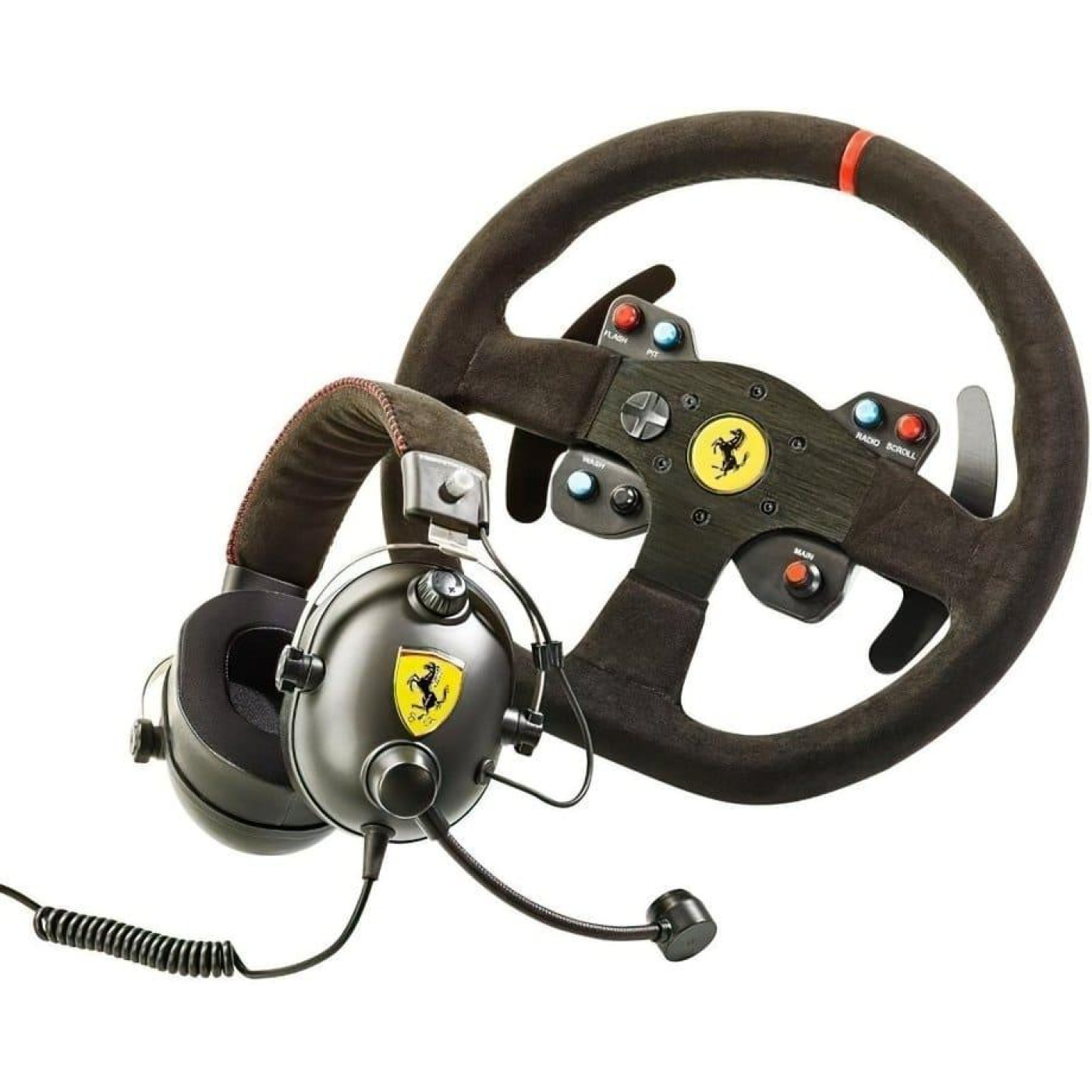 Руль и гарнитура ThrustMaster Race Kit Ferrari 599XX EVO Edition With Alcantara PC/PS4/PS3 (4160771)