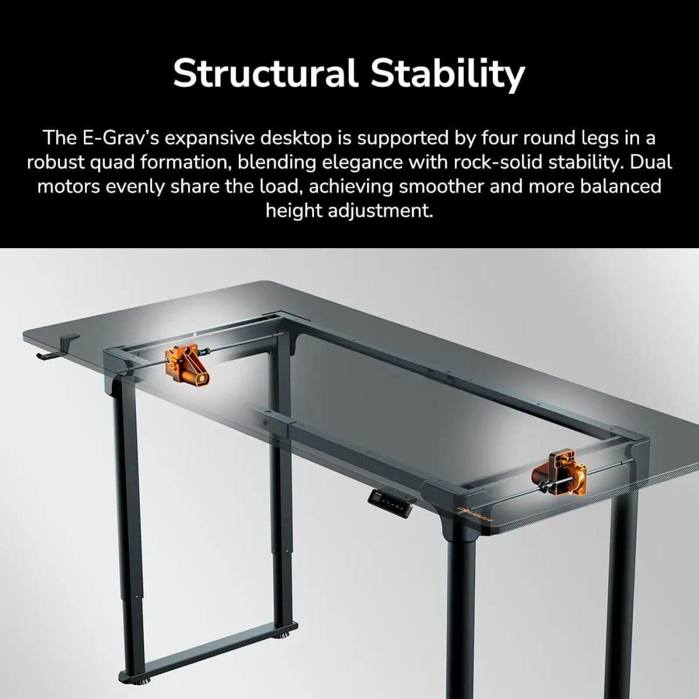 Геймерський стіл Cougar E-Grav 160 Black (E-Grav 160)