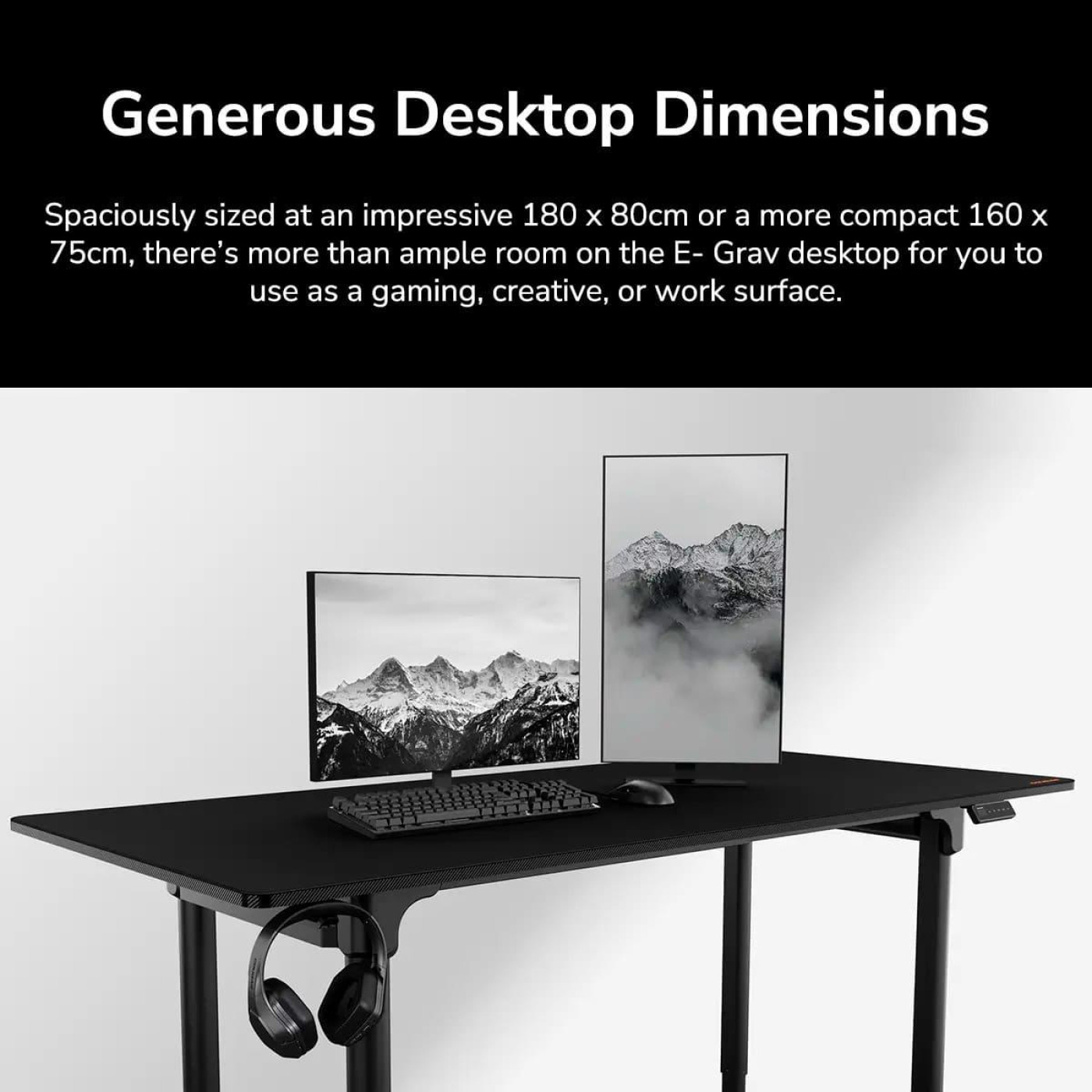 Геймерский стол Cougar E-Grav 180 Black (E-Grav 180)