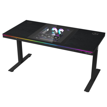 Геймерський стіл Lorgar ELITE 90W Wood Black (LRG-DE90W)