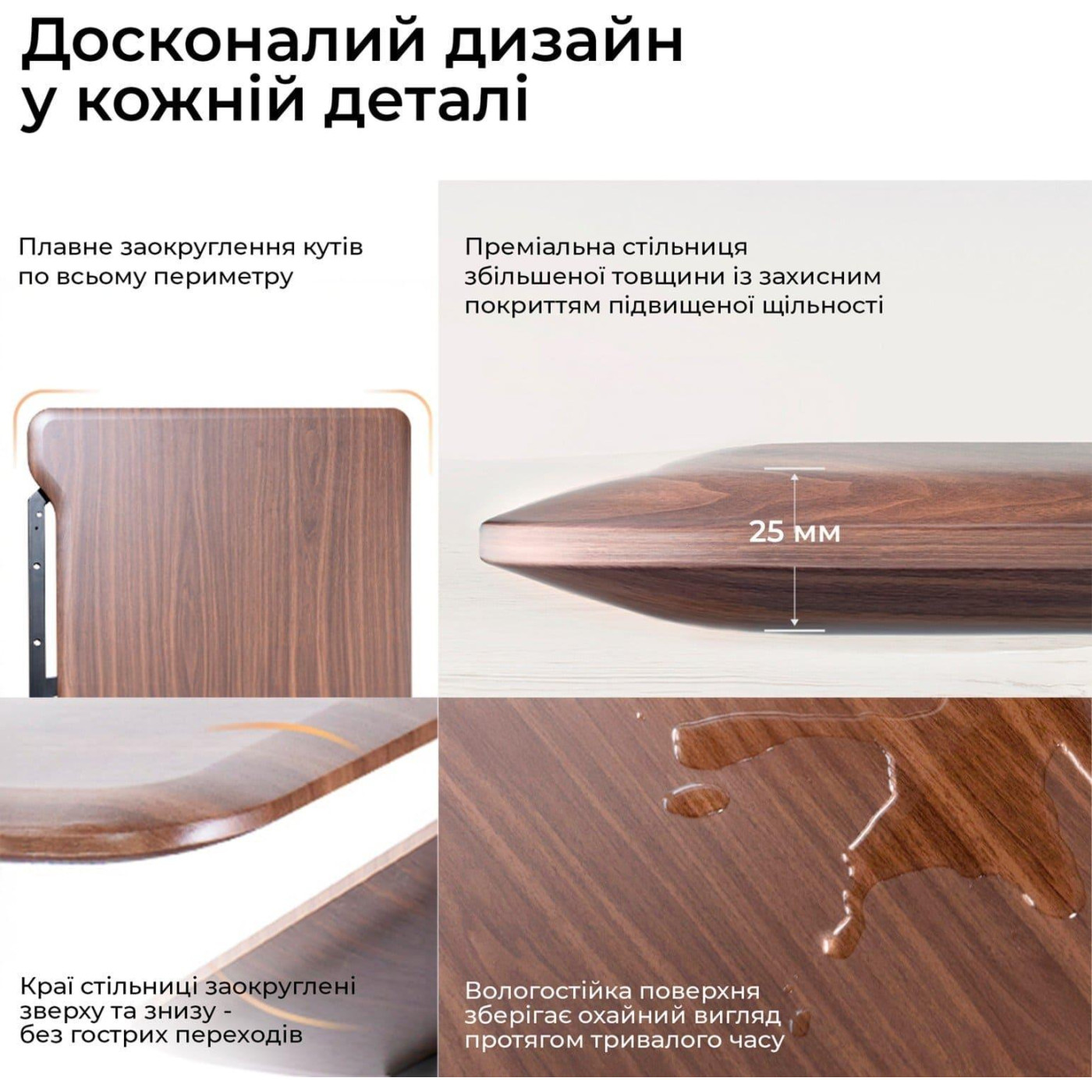 Геймерский стол Sihoo D07 1.8m Walnut/Black (D07A-101/D07J-101-AB/D07-P)