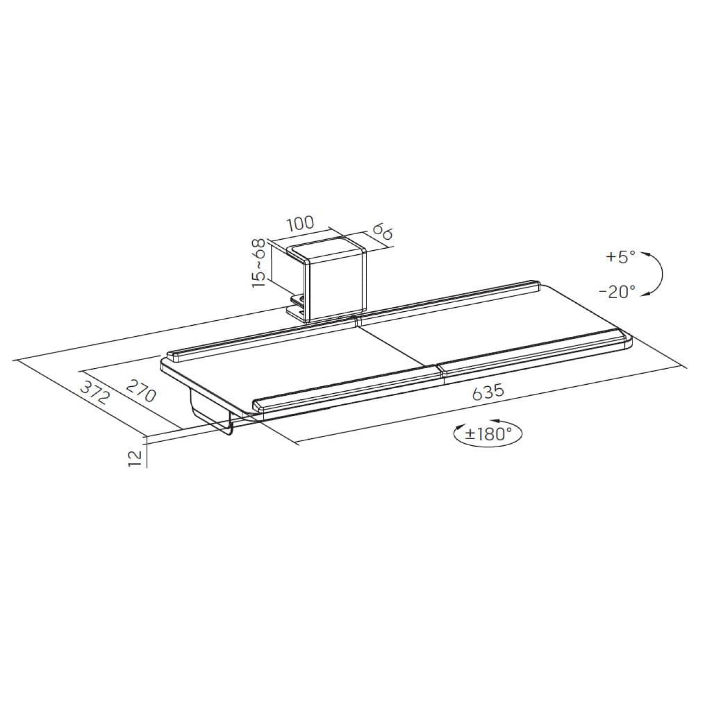 Геймерский стол OfficePro KT163B Black (KT163B)