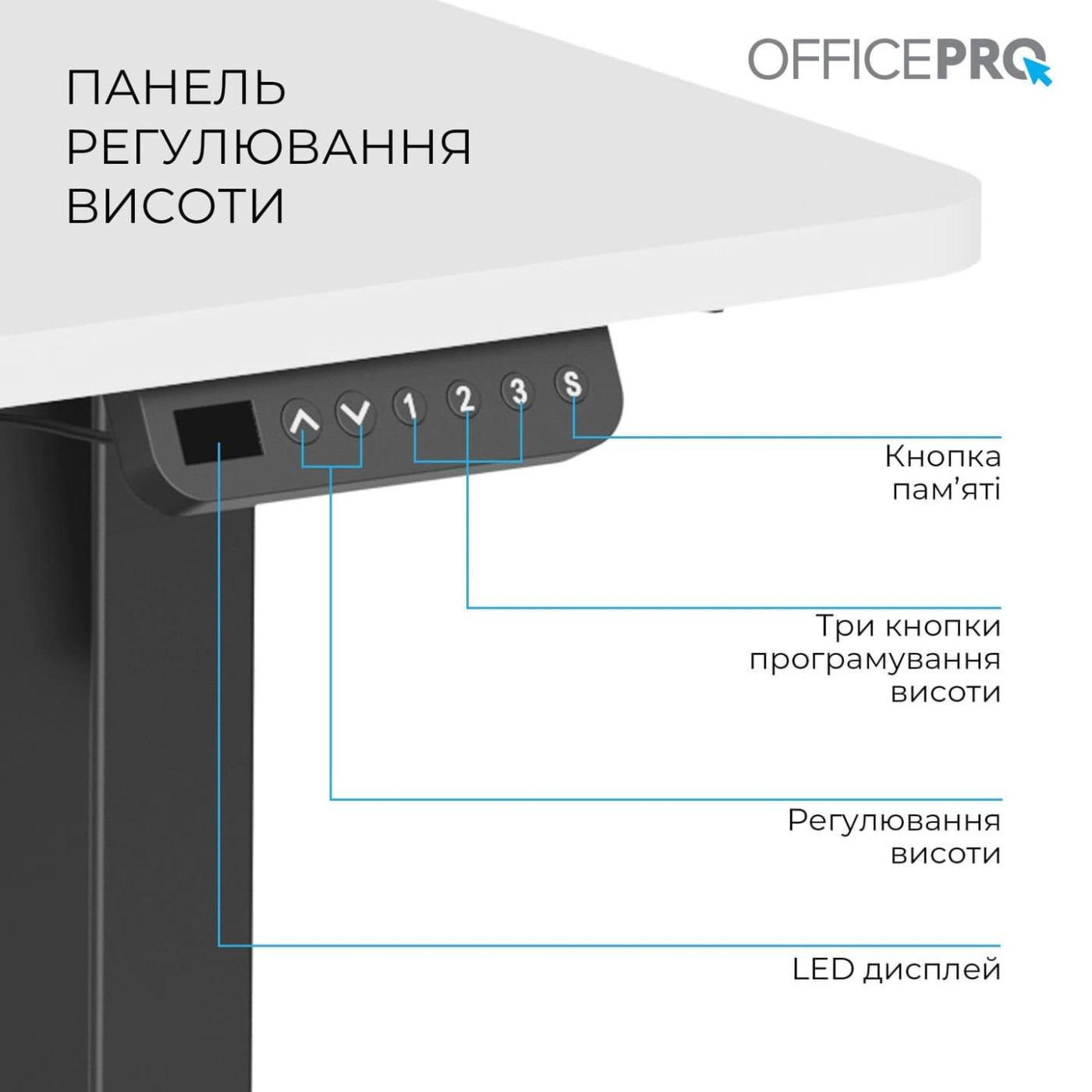 Геймерский стол OfficePro ODE1260WB (ODE1260WB)