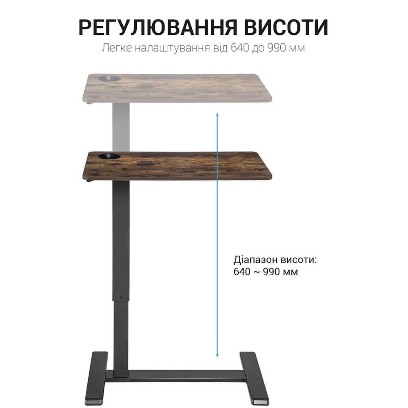 Геймерский стол OfficePro ODM366 Dark Wood (ODM366B)