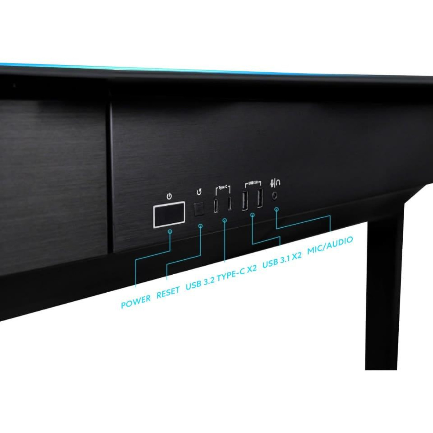 Геймерський стіл Lian Li DK07X Gaming Desk Black (G99.DK07X.10EU)