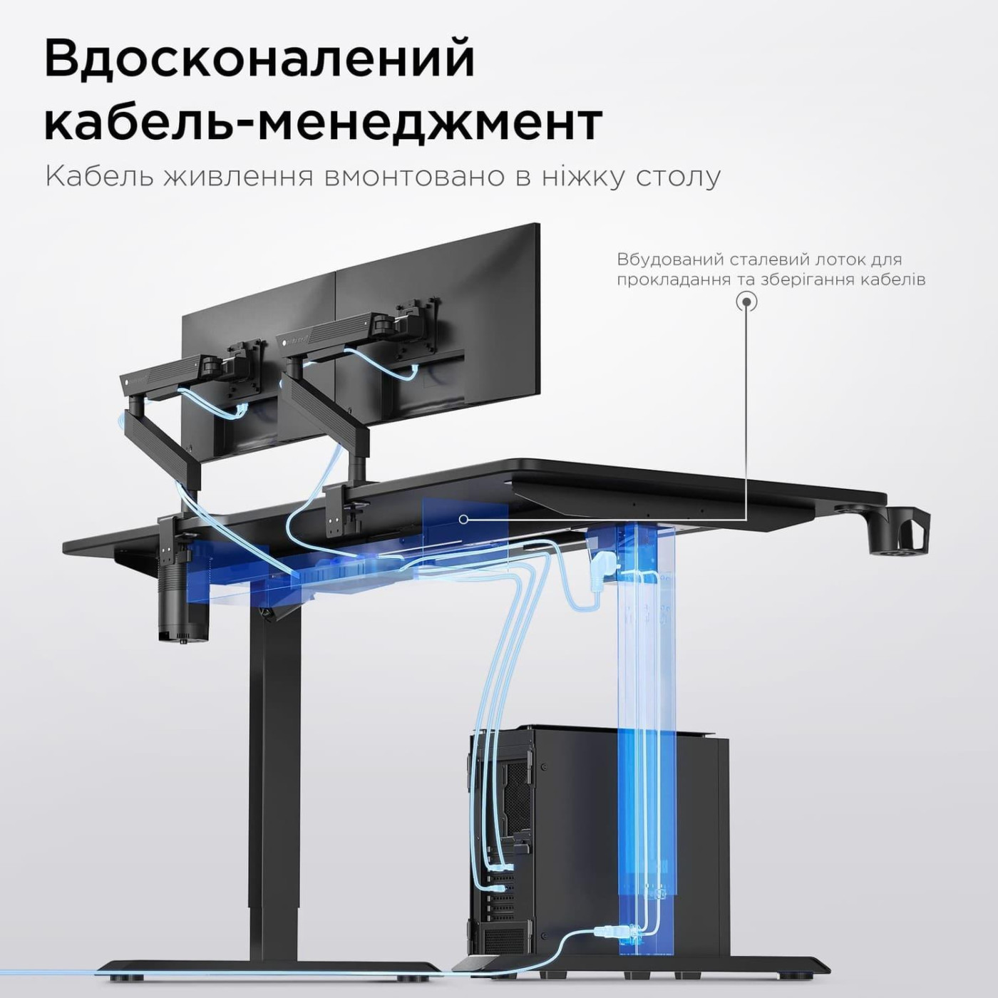 Геймерский стол Anda Seat Xtreme Pro 1400x750 Black (AD-D-DD1-1400-08-B)