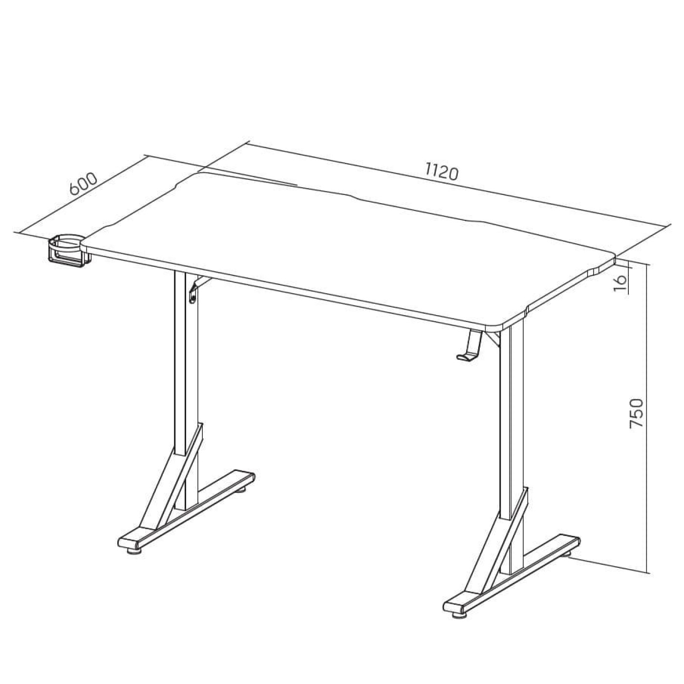 Геймерский стол GamePro GD210B (GD210B)
