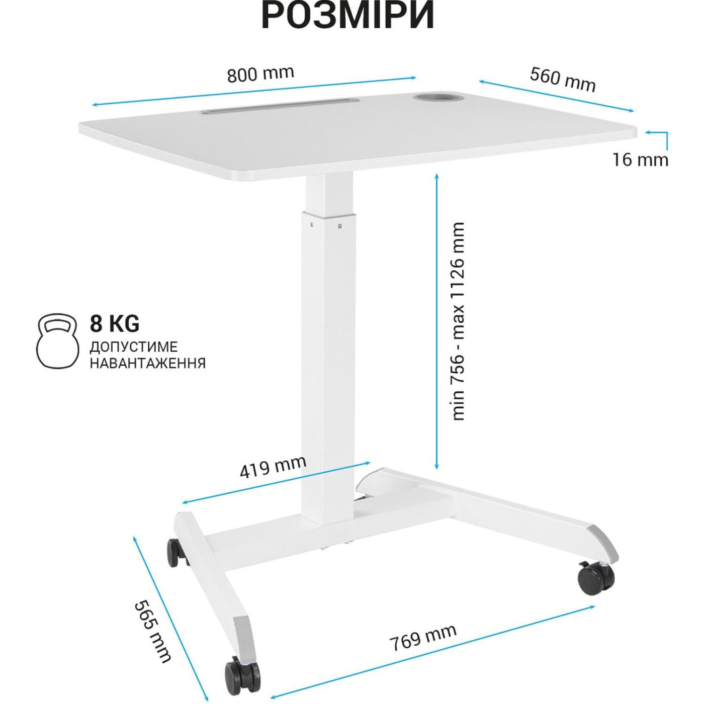 Геймерский стол OfficePro ODM380 White (ODM380W)