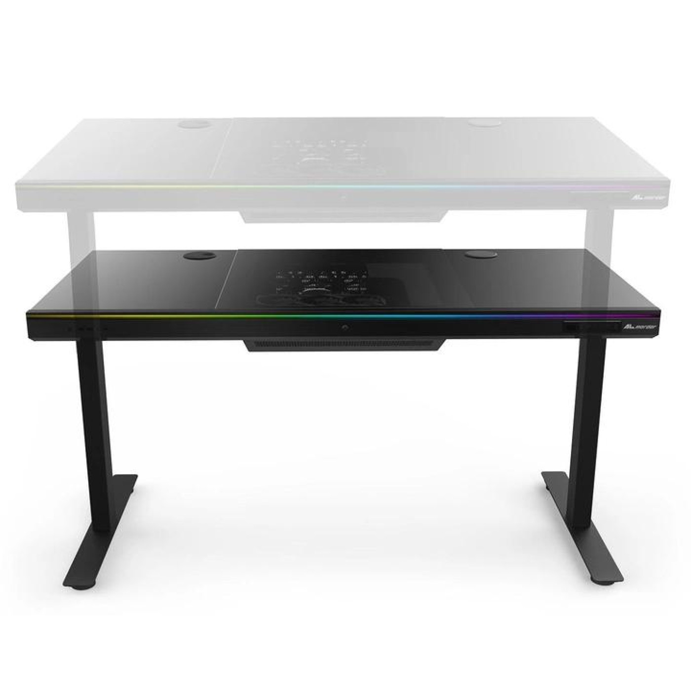 Геймерский стол ALmordor E140G Black, Gaming Desk, EATX / ATX / Micro ATX, CPU - 135 мм / VGA - 37 (E140G)