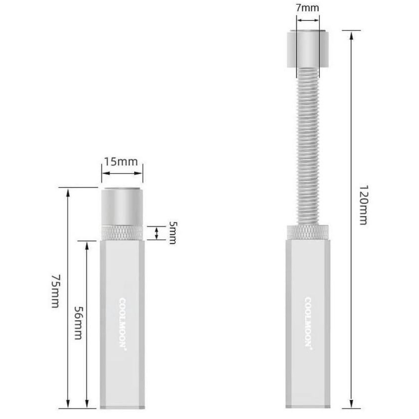 Підставка для відеокарти Coolmoon GH-120 Silver (GH120-Silver)