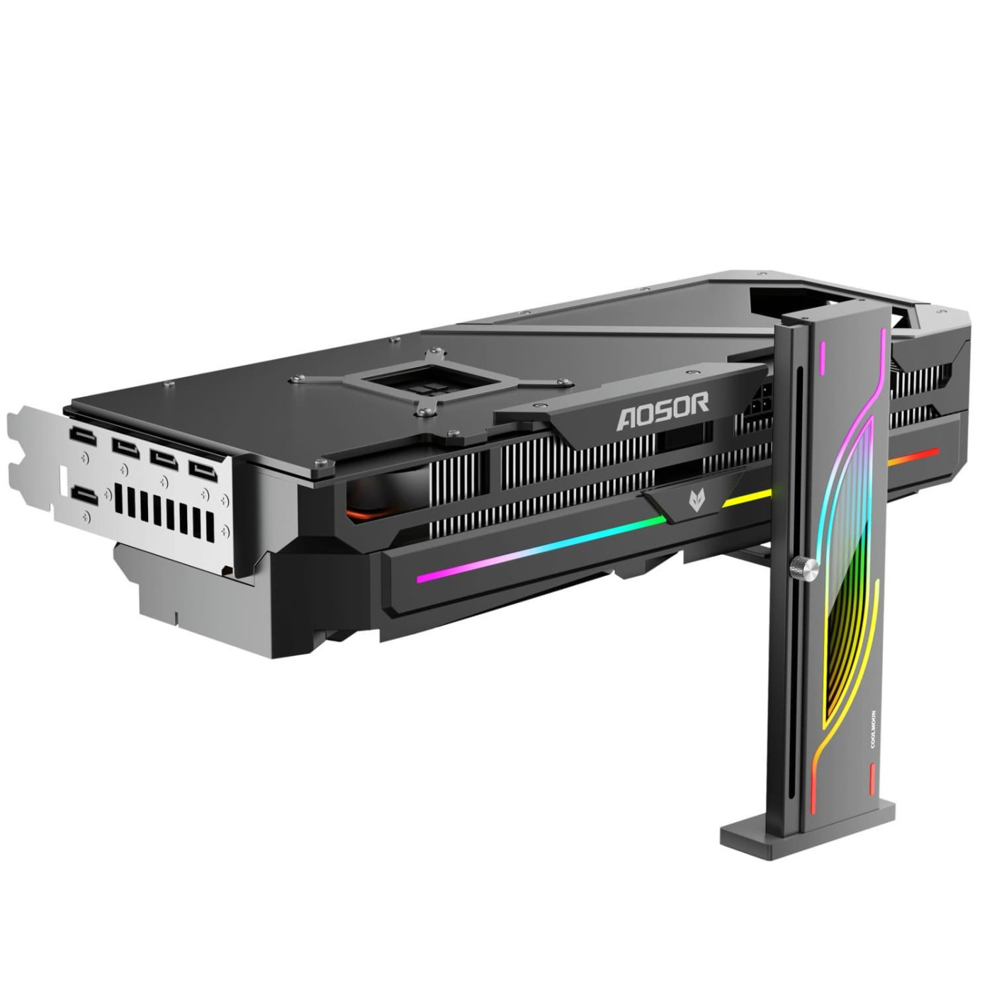 Підставка для відеокарти Coolmoon GH6 ARGB Black (GH6B)
