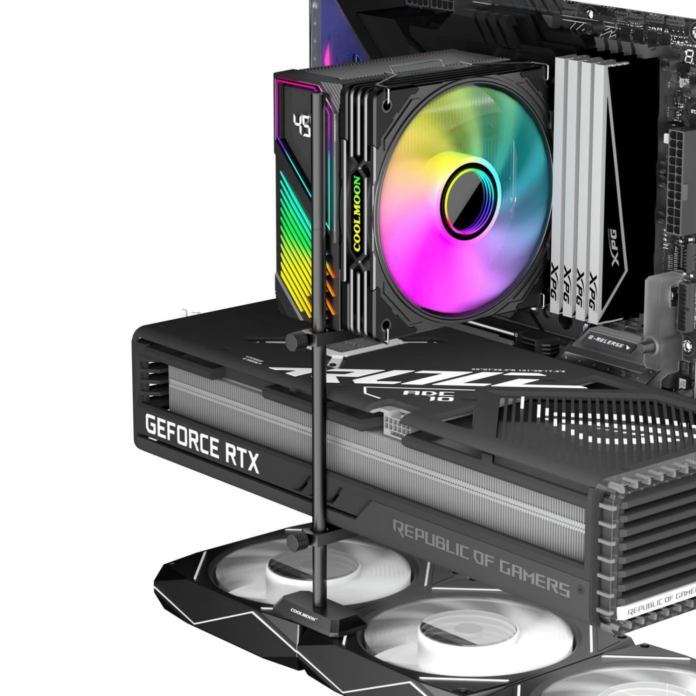 Підставка для відеокарти Coolmoon GH 260 Black (GH260 Black)
