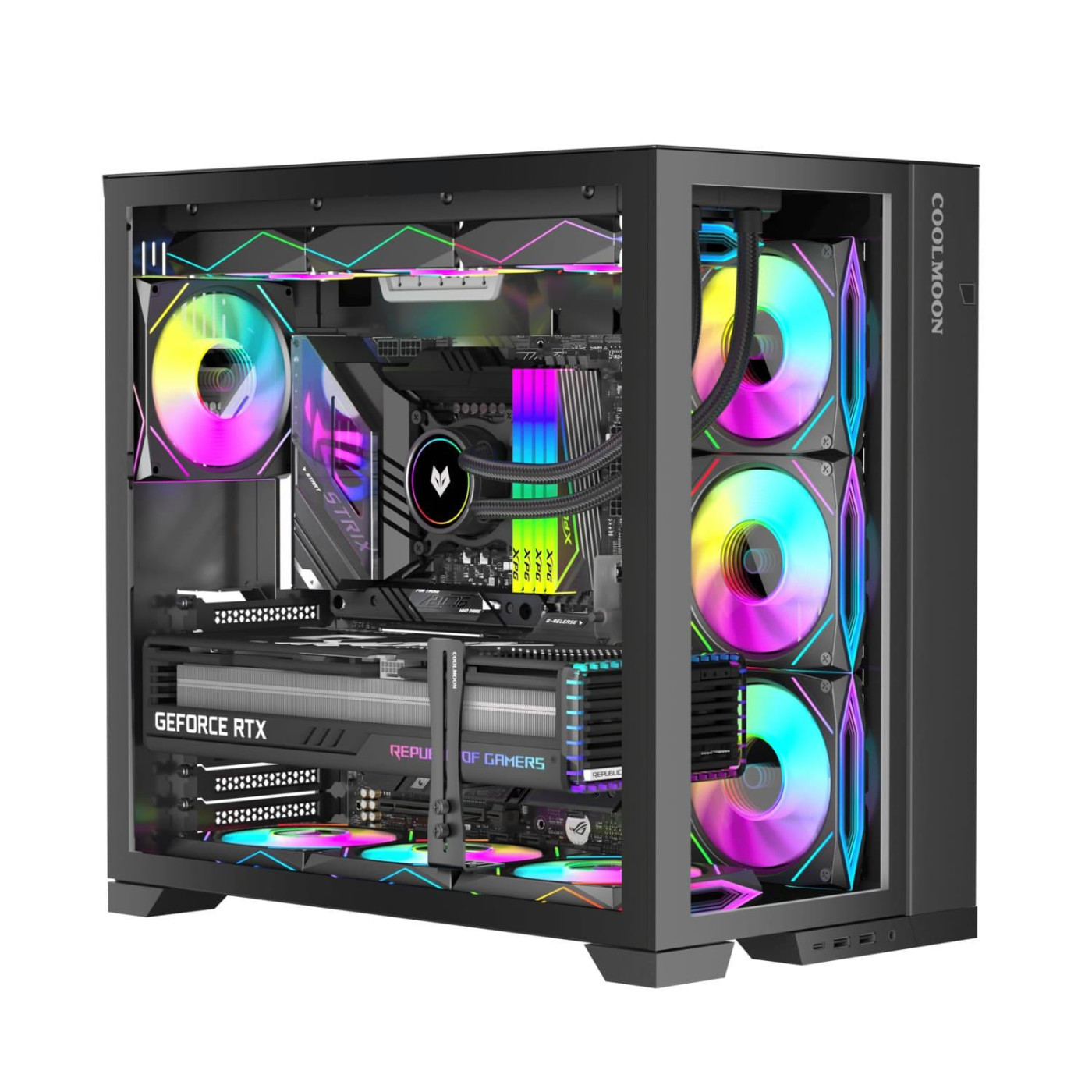Підставка для відеокарти Coolmoon F1 Black (F1-B.)