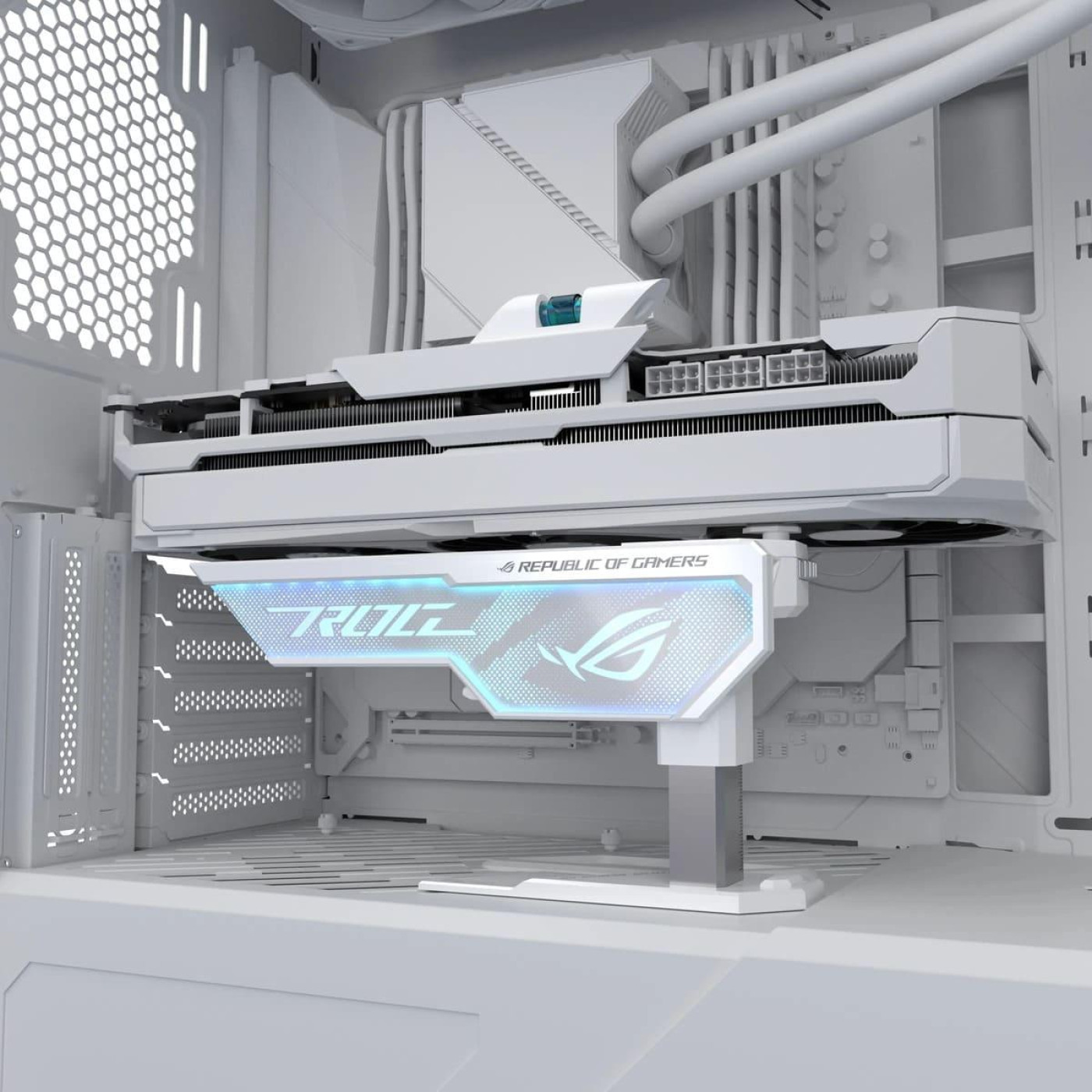 Тримач для видеокарти Asus ROG Herculx XH01 White (90DA0023-B09000)