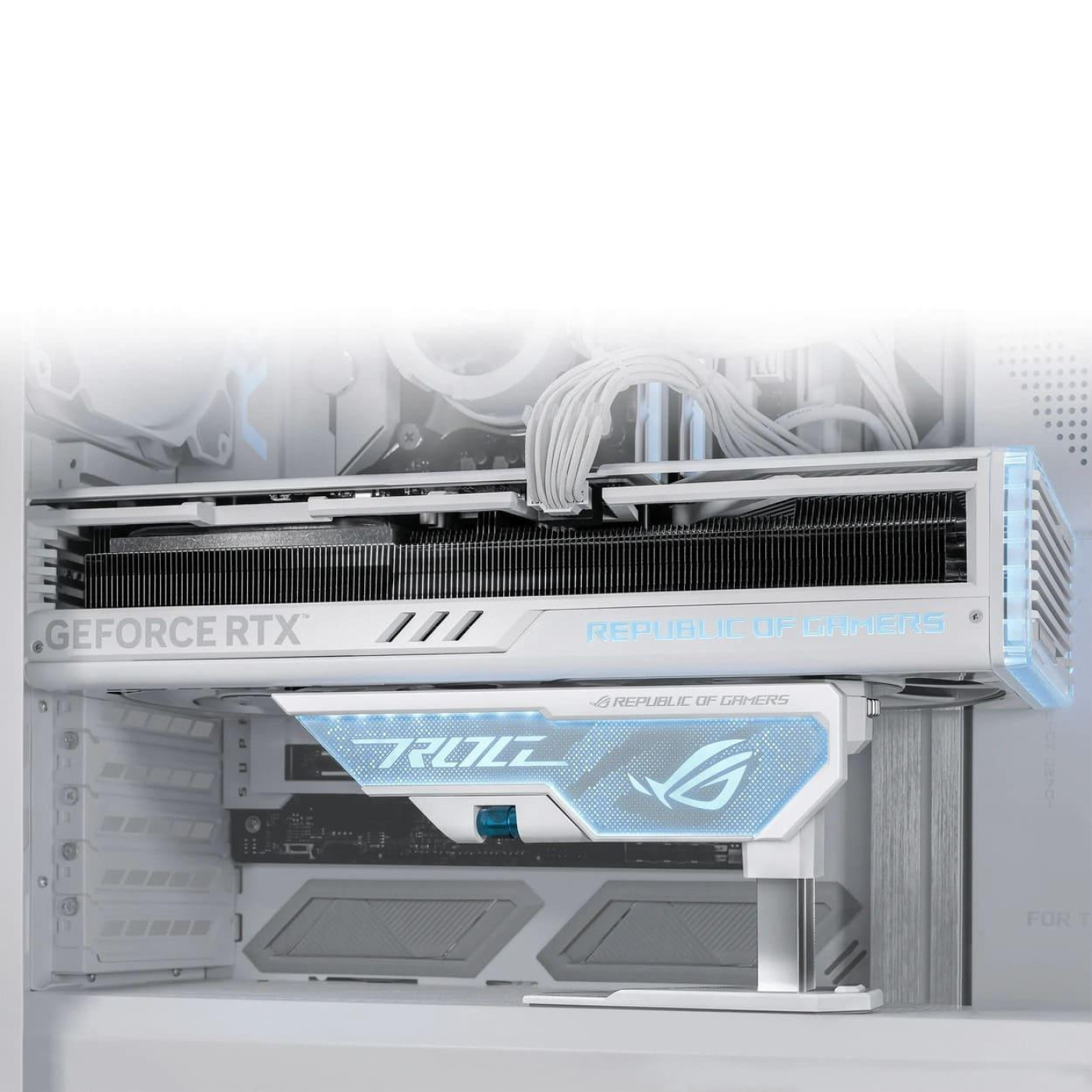 Тримач для видеокарти Asus ROG Herculx XH01 White (90DA0023-B09000)