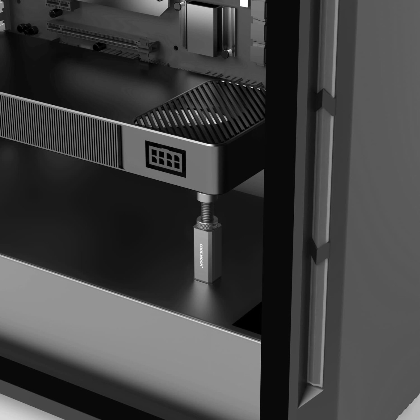 Підставка для відеокарти Coolmoon GH80 BLACK 80мм (GH80 BLACK)